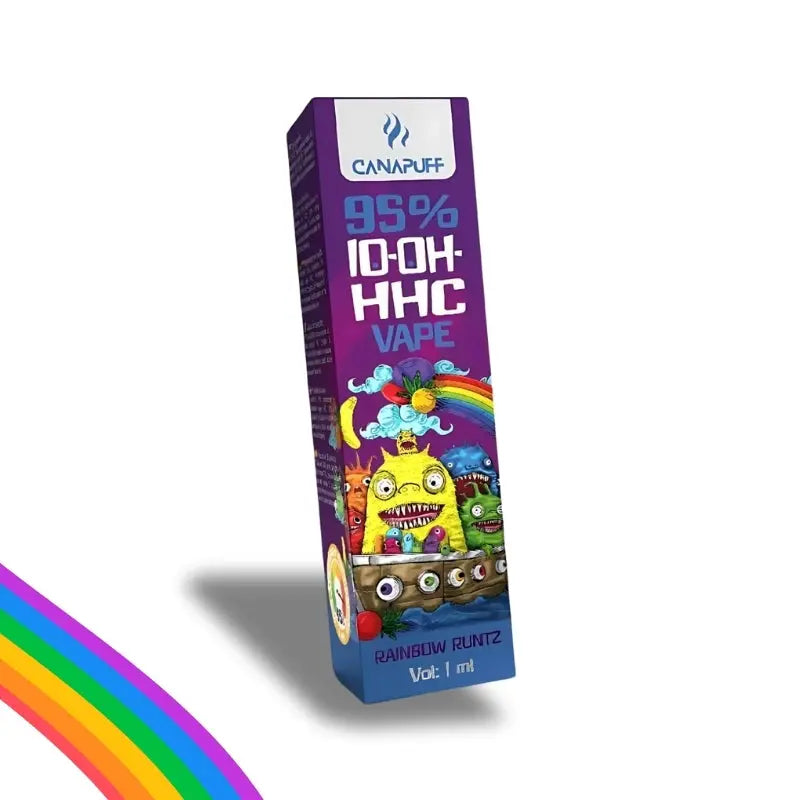 Canapuff Vape Rainbow Runtz 10-OH-HHC 95 % kaufen – 1 ml Einwegvape Cannana Düsseldorf