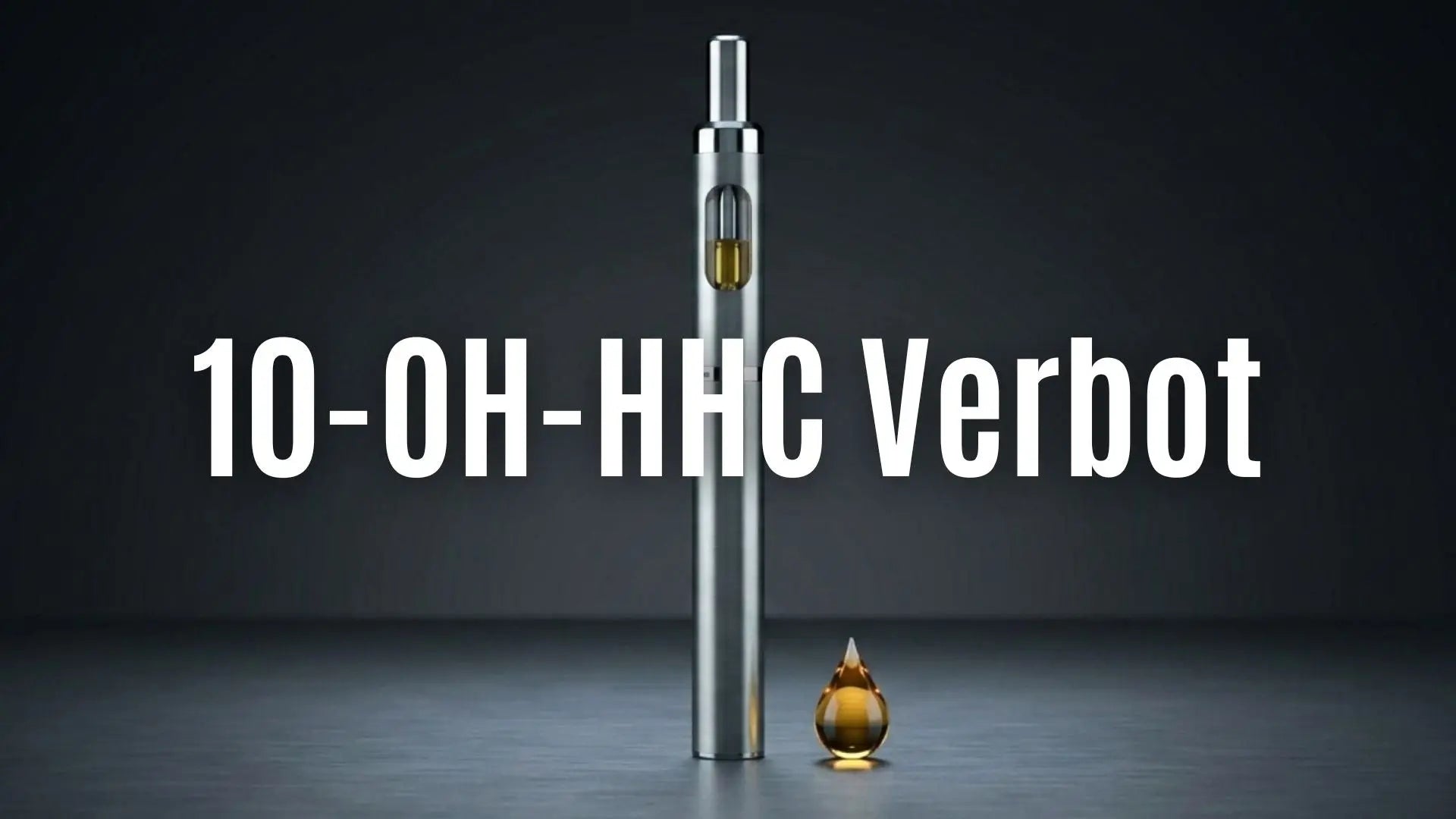 Superior Vapes Hardware als sichere Alternative nach dem 10-OH-HHC Verbot, minimalistische Darstellung auf grauem Grund.