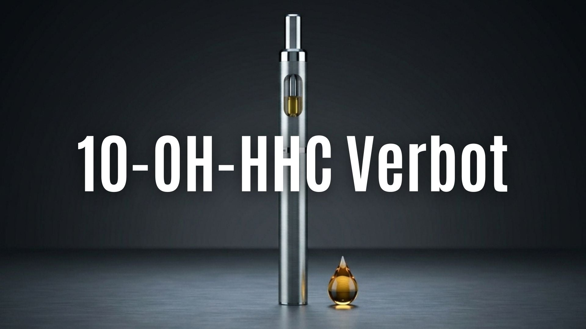 Superior Vapes Hardware als sichere Alternative nach dem 10-OH-HHC Verbot, minimalistische Darstellung auf grauem Grund.