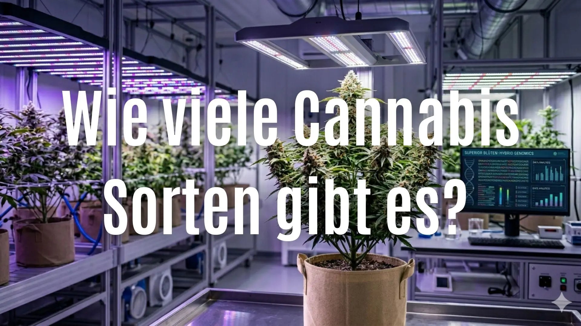 Verschiedene Cannabis-Sorten im Vergleich: Ein Guide zur Unterscheidung von Indica, Sativa und Hybriden.