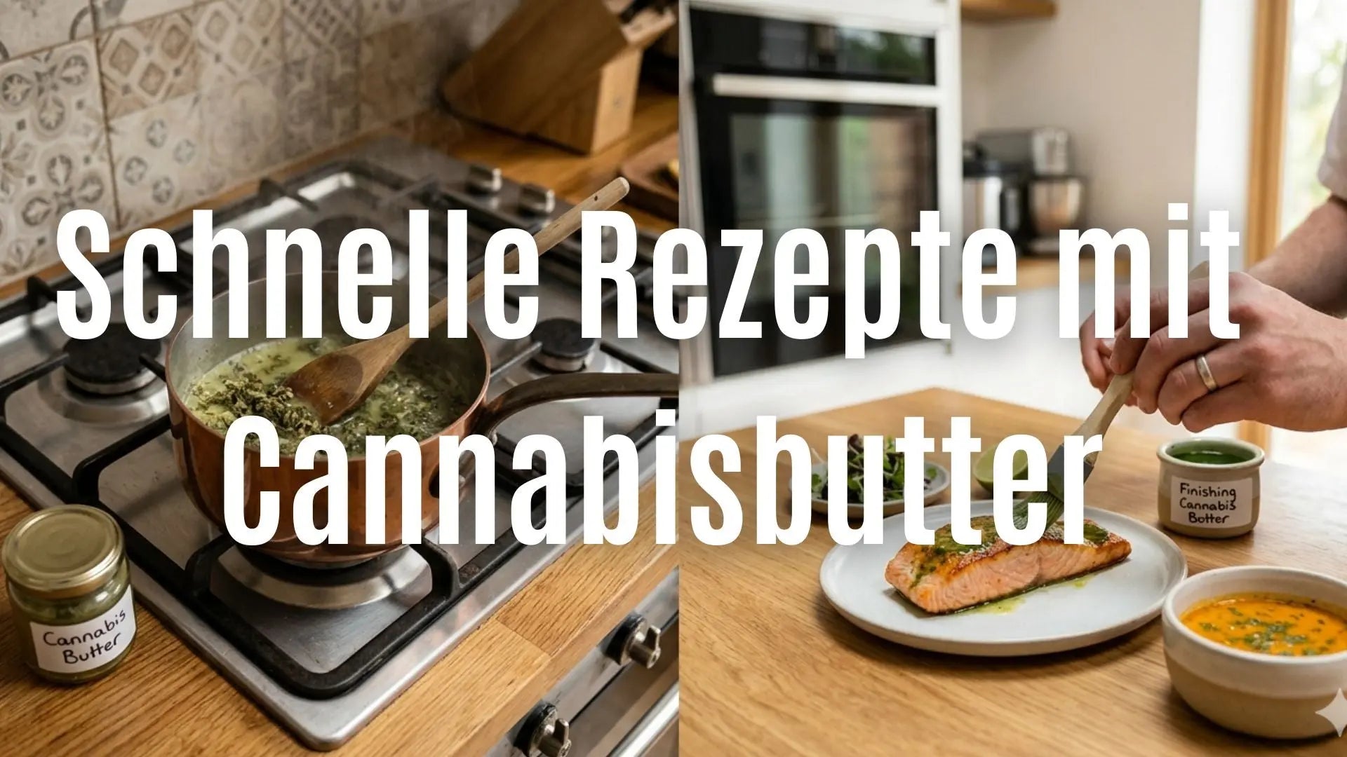 Schnelle und einfache Rezepte mit Cannabisbutter: Ein fertiges Gericht auf dem Teller