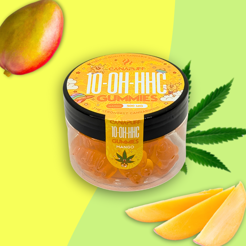 CanaPuff 10-O-H Gummies Mango