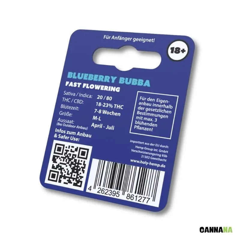 Blueberry Bubba Feminisiert Holy Hemp