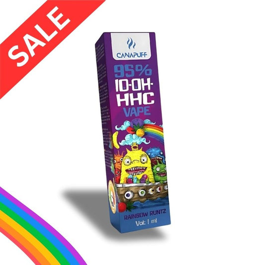 SALE - Canapuff Vape Rainbow Runtz 10-OH-HHC 95 % kaufen – 1 ml Einwegvape Cannana Düsseldorf