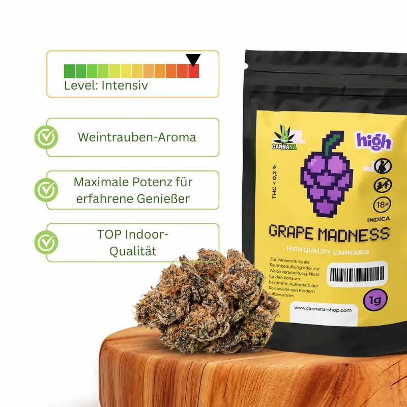 Grape Madness Blüten Produktinfo