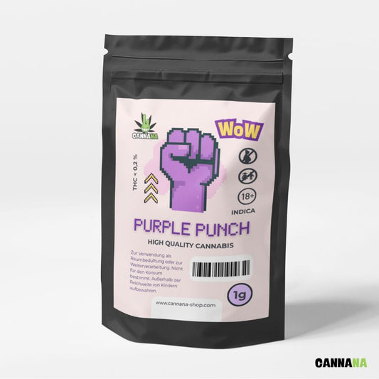 Purpel Punch Cannabis Blüte Beutel 1g