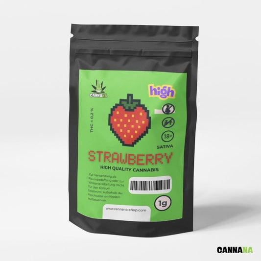 Strawberry Cannabis Blüte Beutel 1g